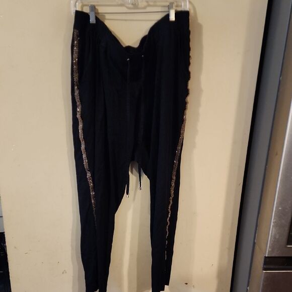 torrid Pants - Torrid Black Pants with Silver Accents Size 2
